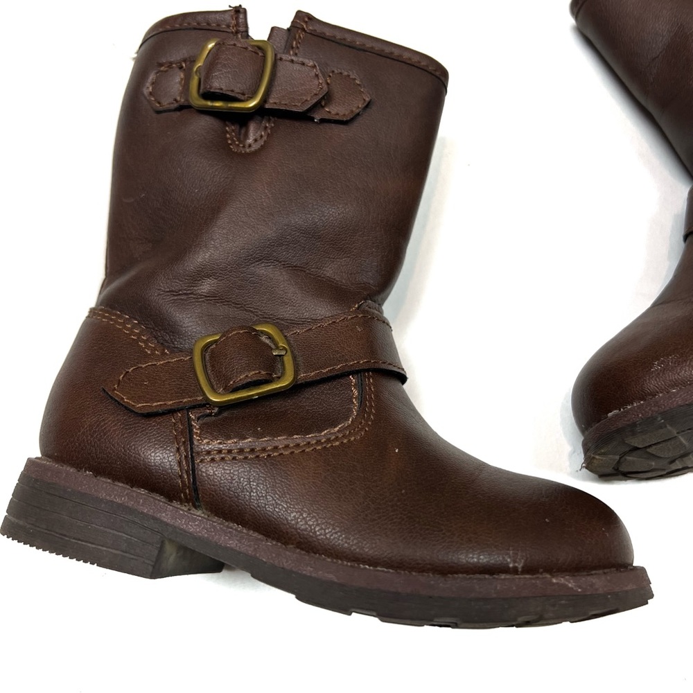 Carters Girls Buckle Riding Boots Sz 8 - Picture 2 of 11